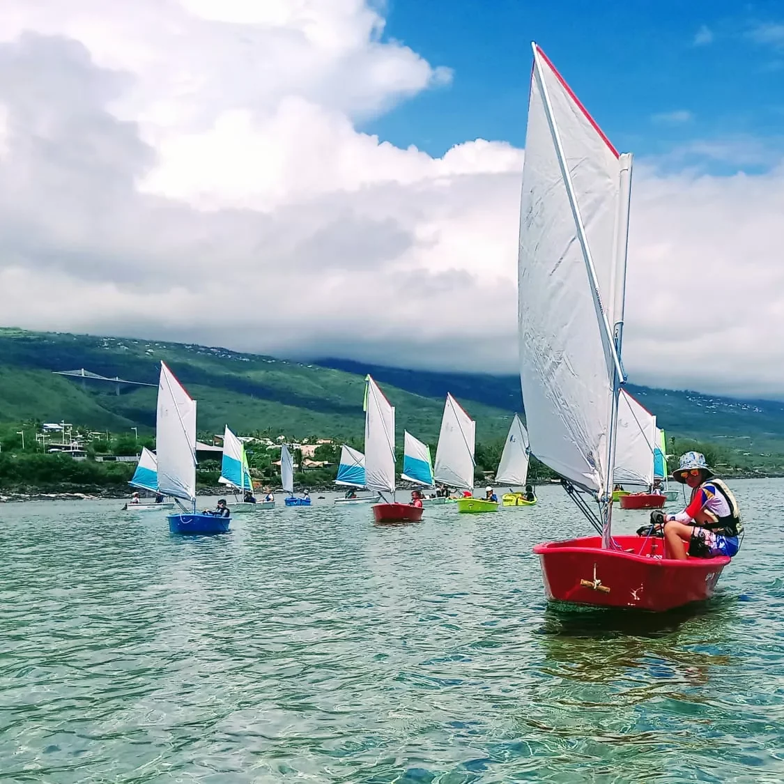 Lagon plage de trou d'eau